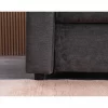 Chaise longue DRAKO reversível 3 lugares cinza escuro