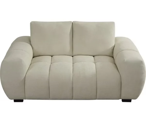 Sofá "Cambon" em tecido chenille – 2 lugares – Bege