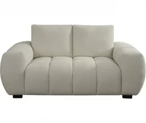 Sofá "Cambon" em tecido chenille – 2 lugares – Bege