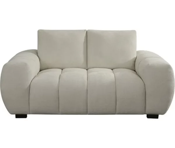 Sofá "Cambon" em tecido chenille – 2 lugares – Bege