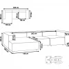 4-seater sofa, ARDAL, taupe, right