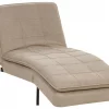 Chaise longue LOIRET, beige, fabric DEF