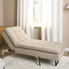 Chaise longue LOIRET, beige, fabric DEF