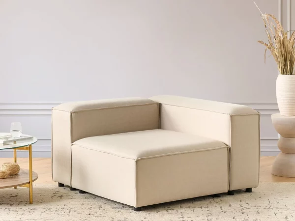 Left Fabric Corner Seat Beige ARDAL