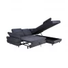 Sofá de canto OMEGA com cama cor antracite dereita 4 lugares antracite