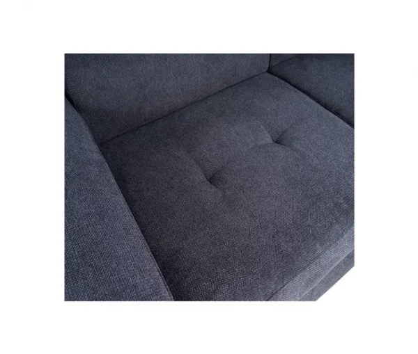 Sofá de canto OMEGA com cama cor antracite dereita 4 lugares antracite