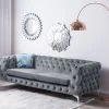 Sofa SOTRA, Samtstoff grau CH.