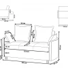 Sofa, HOVIN, Golden Brown,DEF