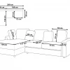 Sofa KOHLO, Right Hand, Taupe, DEF