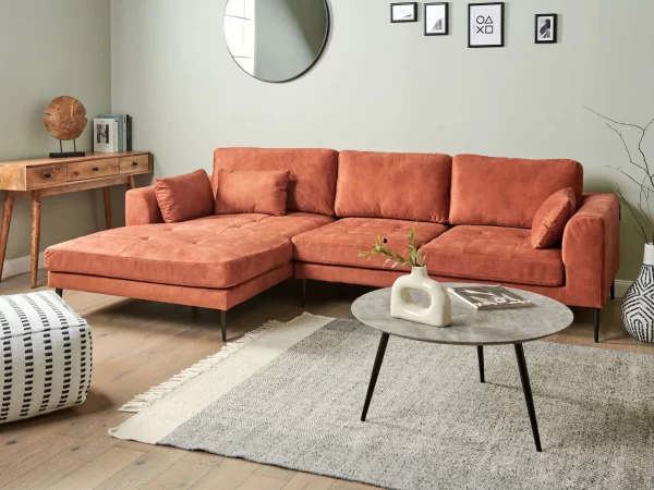 Corner Sofa R, FLAM, Orange, DEF