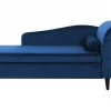Chaiselongue LUIRO marineblau rechtsseitig CH