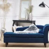 Chaiselongue LUIRO marineblau rechtsseitig CH