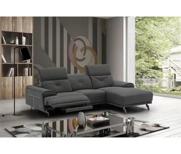 Chaise longue SIARA relax elétrica dereita 3 lugares azul