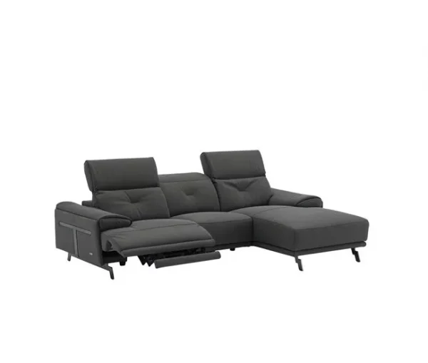 Chaise longue SIARA relax elétrica dereita 3 lugares azul