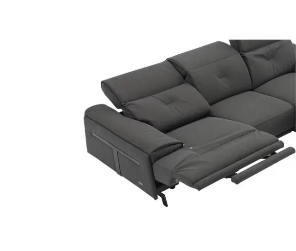 Chaise longue SIARA relax elétrica dereita 3 lugares azul