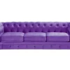 Sofa CHESTERFIELD Samtstoff violett CH