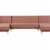 Sofa ABERDEEN U-förmig Samt Rosa CH