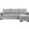 Chaise longue com cama MARLON reversível 3 lugares cinza