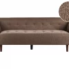 Boucle Sofa BYSKE Brown DEF