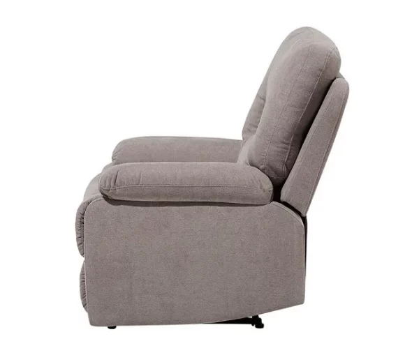 Conjunto de sofás reclináveis em tecido taupe BERGEN