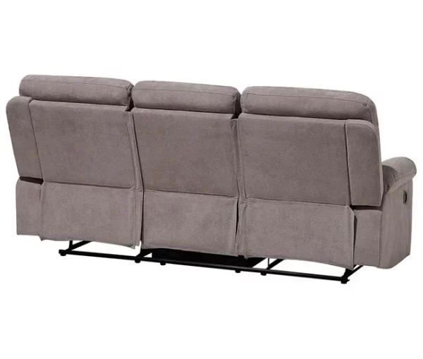 Conjunto de sofás reclináveis em tecido taupe BERGEN