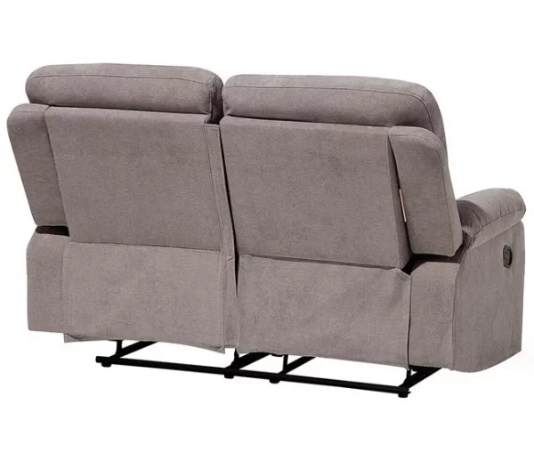 Conjunto de sofás reclináveis em tecido taupe BERGEN