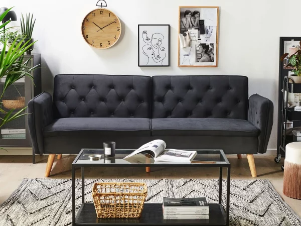 Schlafsofa BARDU schwarz CH