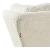 Sofá de 3 lugares em tecido bouclé branco LENVIK