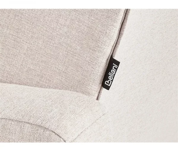 Sofá-cama de 3 lugares em tecido creme ABERDEEN