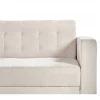Sofá-cama de 3 lugares em tecido creme ABERDEEN