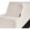 Sofá-cama de 3 lugares em tecido creme ABERDEEN