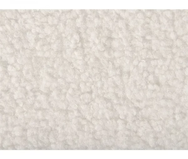 Sofá 3 lugares em bouclé branco TUVE