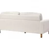 Sofá 3 lugares em bouclé branco TUVE