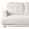 Sofá 3 lugares em bouclé branco TUVE