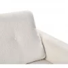 Sofá 3 lugares em bouclé branco TUVE