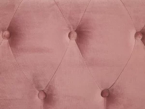 3-Sitzer CHESTERFIELD rosa Samt CH