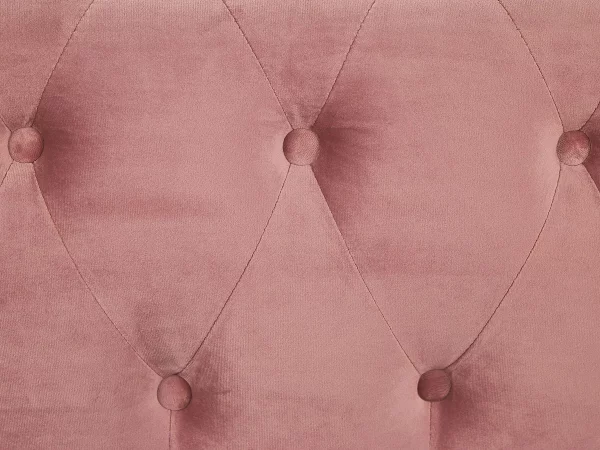 3-Sitzer CHESTERFIELD rosa Samt CH