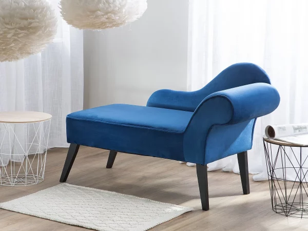 Chaiselongue BIARRITZ kobaltblau rechtseitig CH