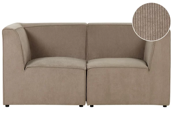 2 Seater Sofa, LEMVIG, Taupe, DEF