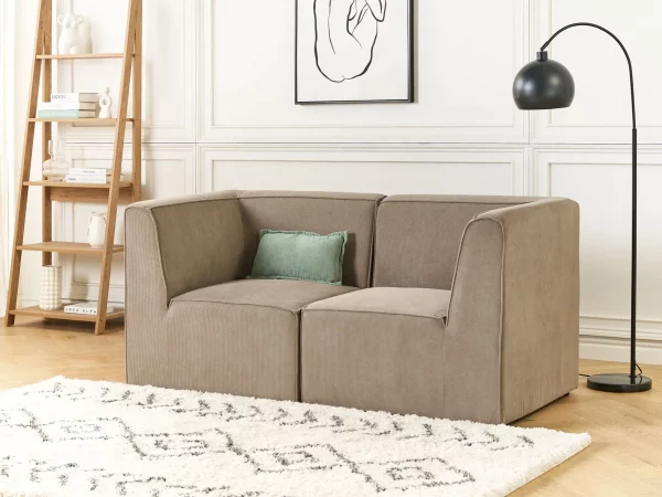 2 Seater Sofa, LEMVIG, Taupe, DEF