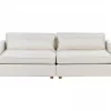 Sofá 3 lugares em bouclé branco creme VINSTRA