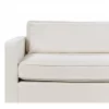 Sofá 3 lugares em bouclé branco creme VINSTRA