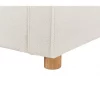 Sofá 3 lugares em bouclé branco creme VINSTRA