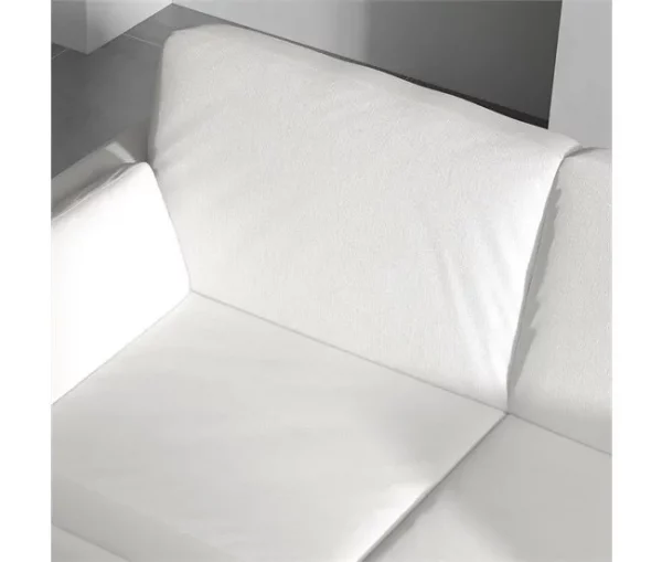 HOMCOM Sofá de 3 Lugares Sofá Sala de Estar Estofado em Poliéster com 2 Almofadas Acolchoadas Sofá Elegante 178x82x85 cm Creme
