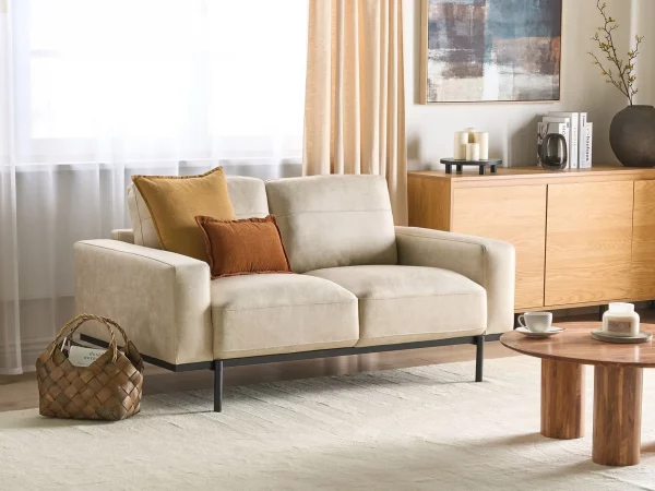 Fabric Sofa SOVIK, 2-seater, Cream Beige  DEF