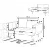 Sofa, BREKKE, beige DEF
