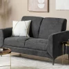 2 Seater Sofa FENES Black DEF
