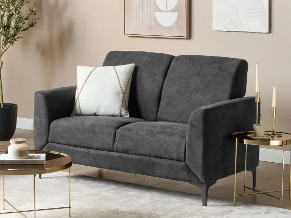 2 Seater Sofa FENES Black DEF