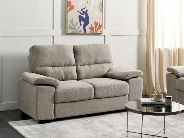 2 Seater Sofa, VOGAR, light brown DEF