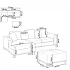 Sofa Ecksofa OSLO R beige CH